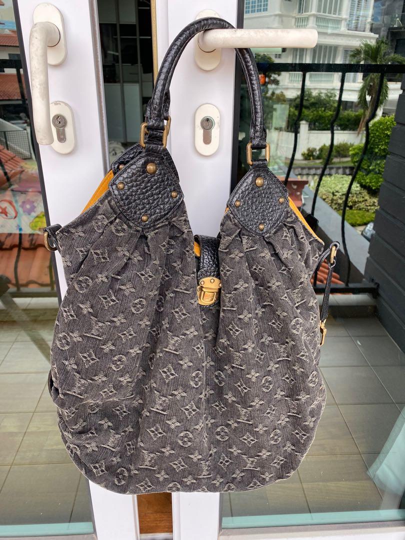 Louis Vuitton Monogram Denim Mahina XL Black 