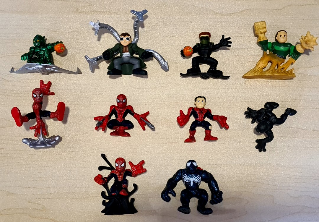 MARVEL SUPER HERO SQUAD SPIDERMAN MOVIE SET (10 PIECES), Hobbies