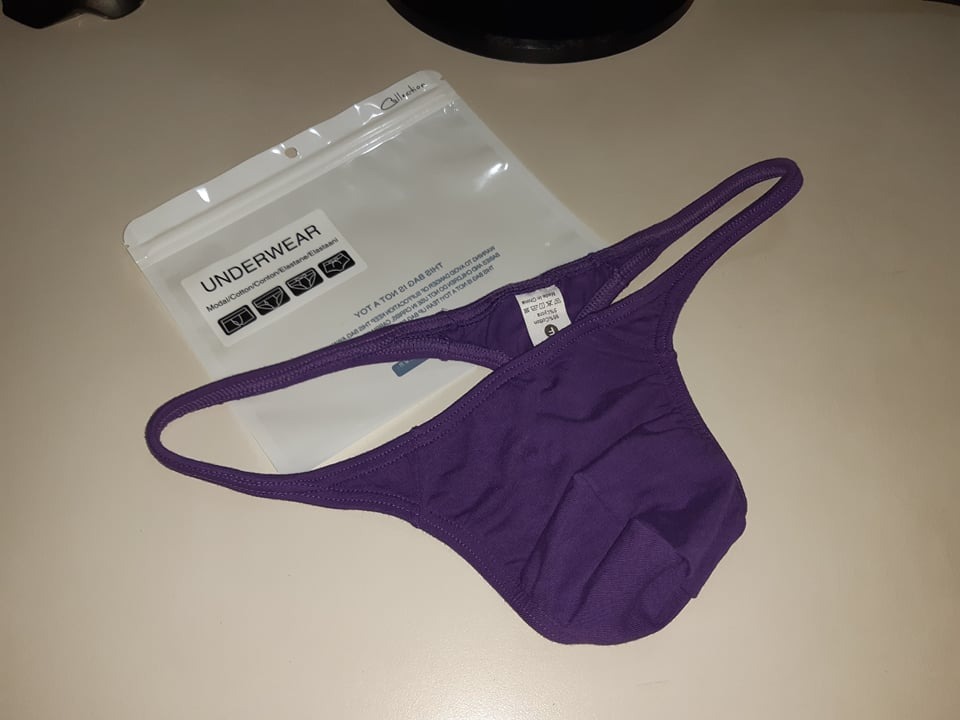 Men Bandidas Cotton Thong - Violet Color - Small 28-32, Men's Fashion,  Bottoms, Underwear on Carousell