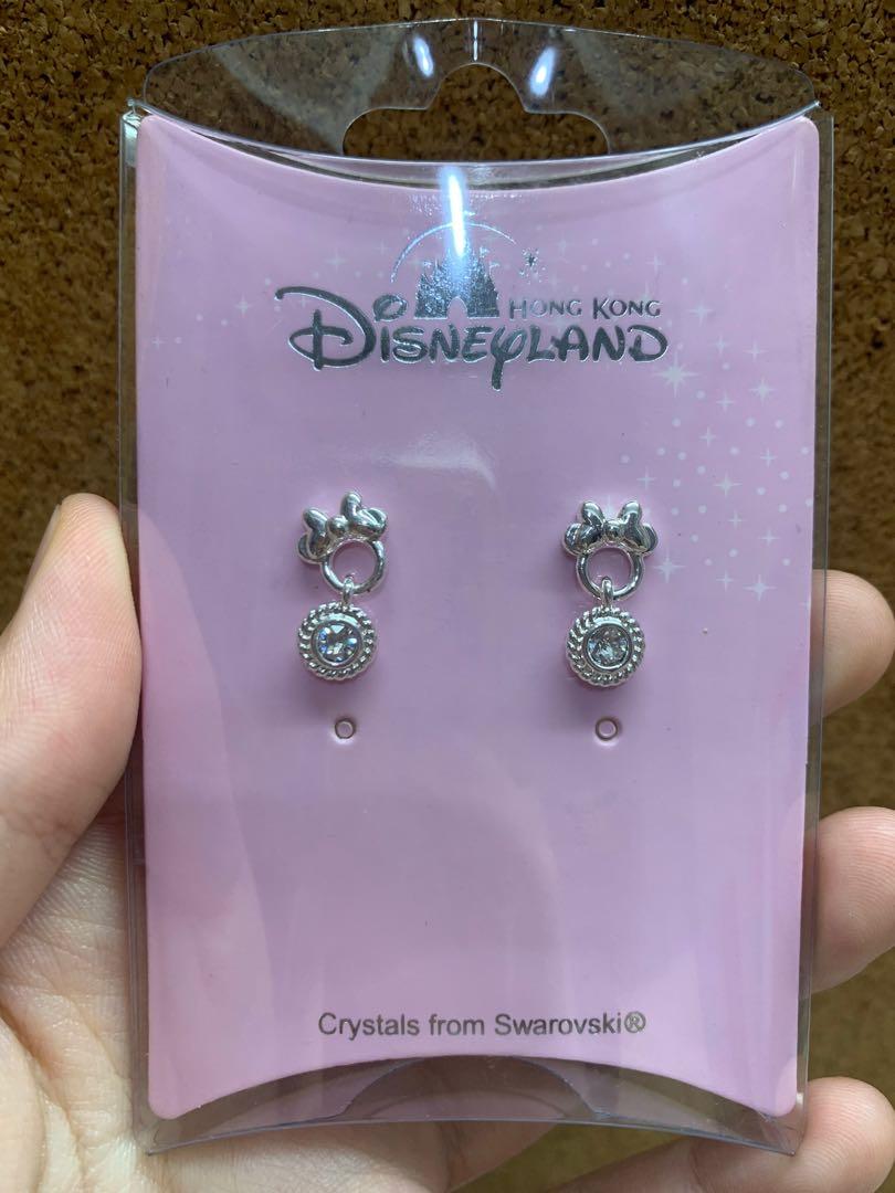 Minnie Mouse earrings with crystals from Swarovski Women s