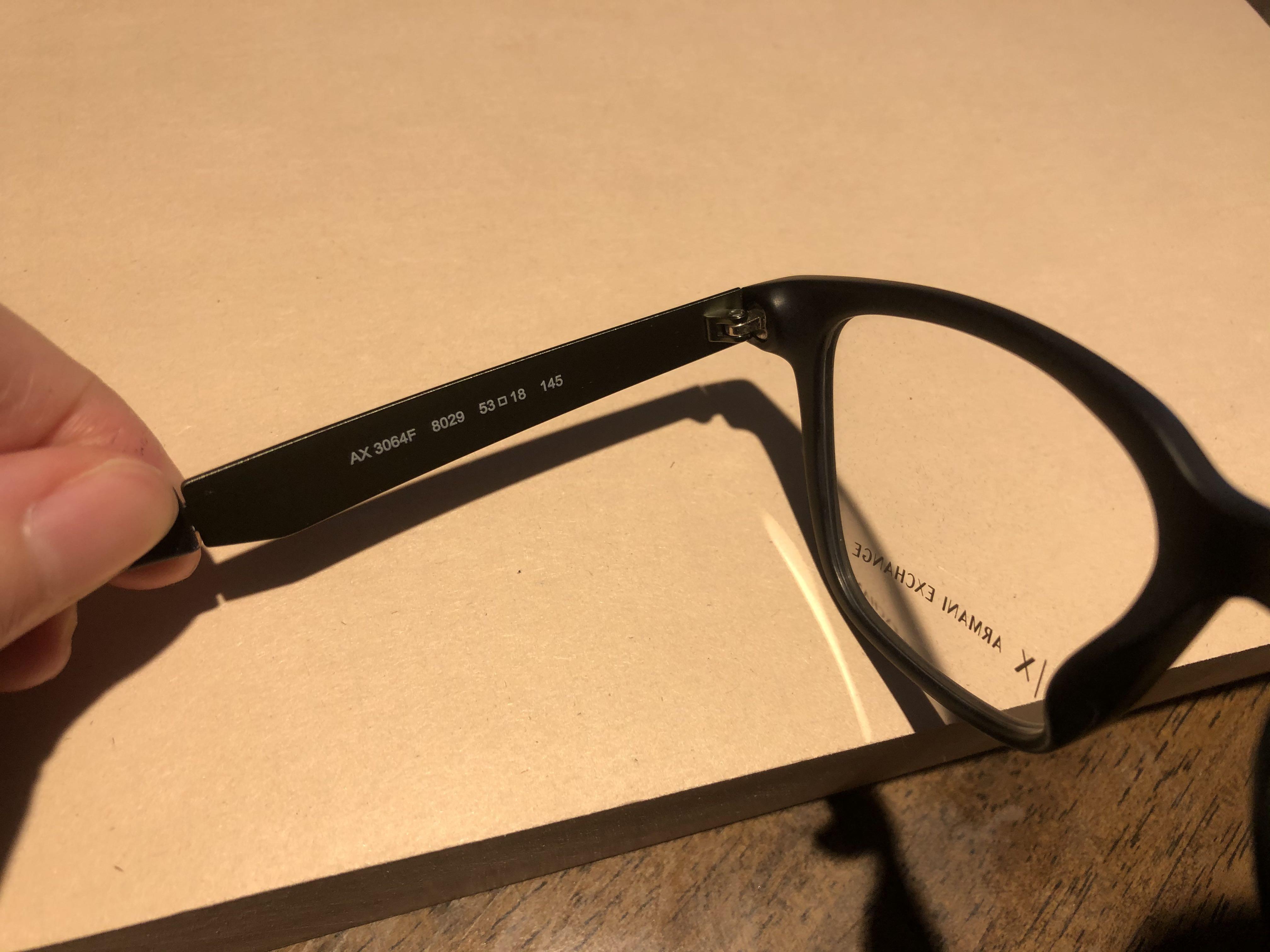Armani exchange eyeglasses ax3064 8290 2025 matte transp mallard green 53 mm