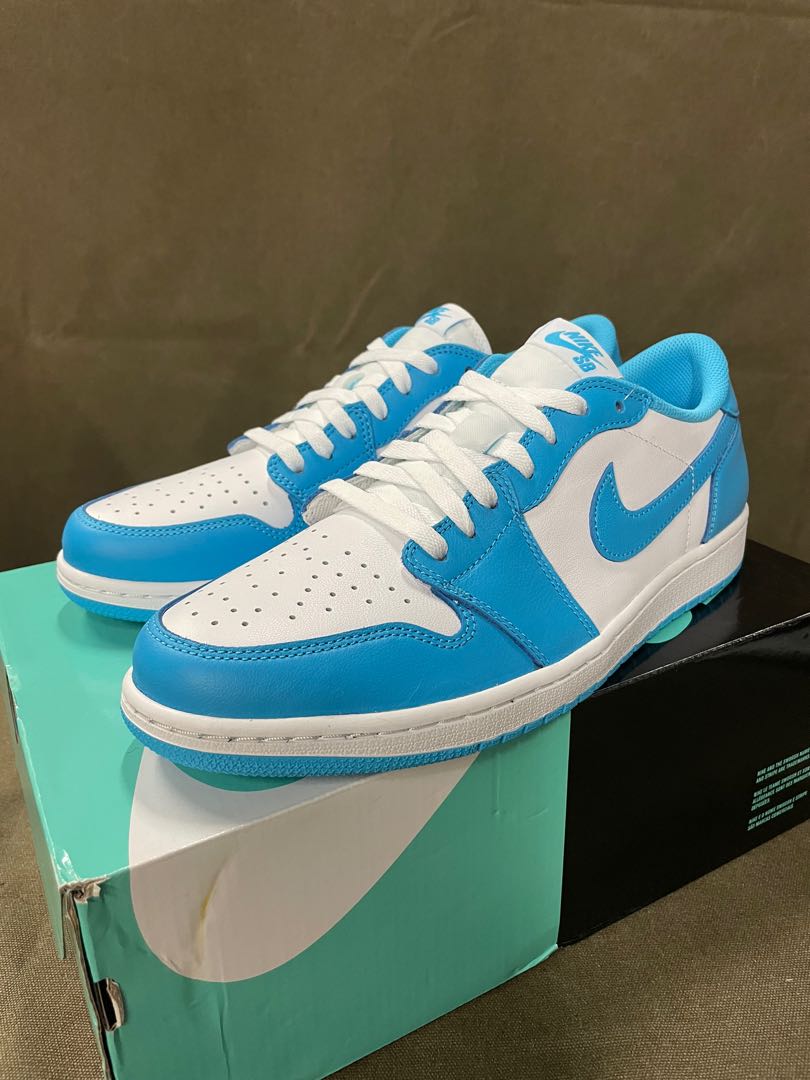 珍藏！全新》Nike Air Jordan 1 Low SB UNC 別注色US10.5/UK9.5/EU44.5 ...