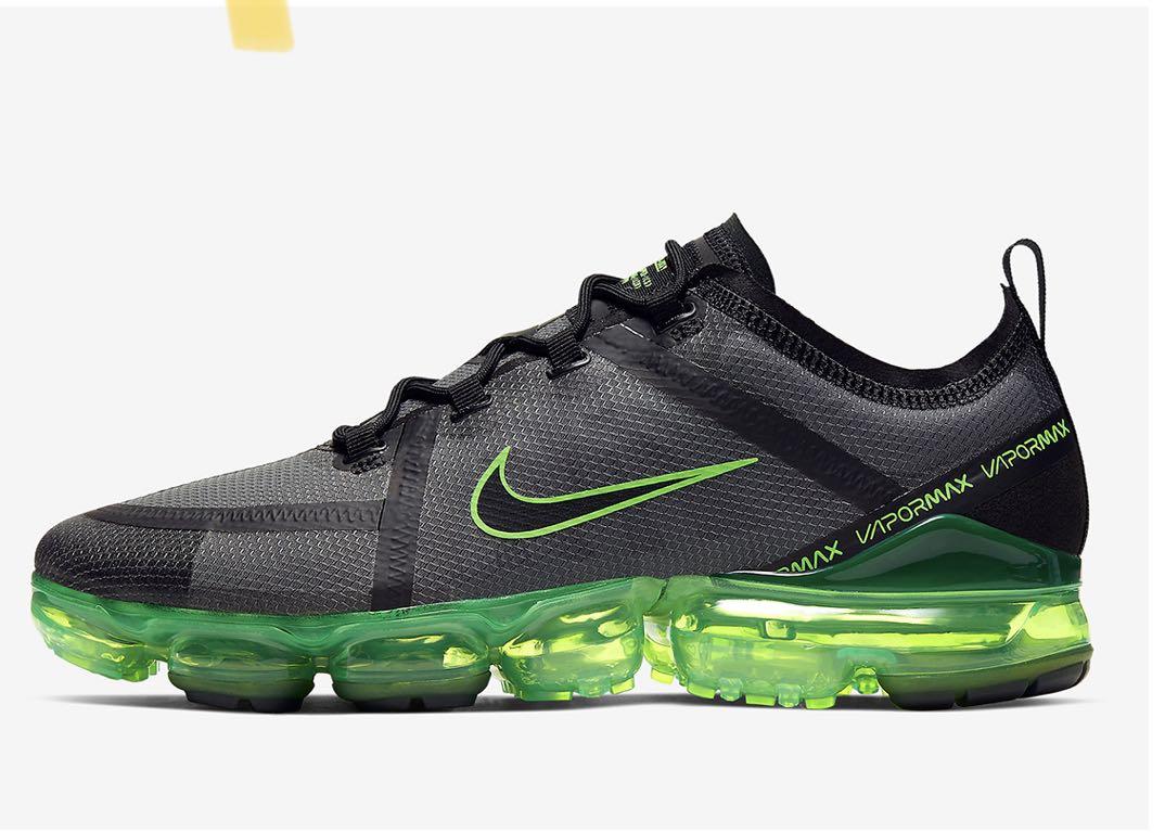 Nike air vapormax green and black Clearance