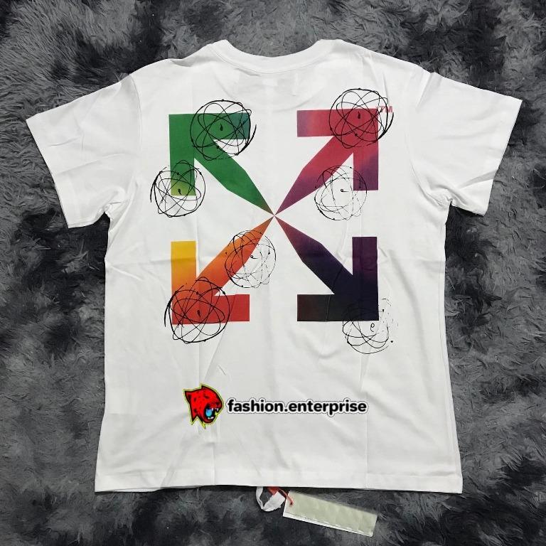 Off White Futura Atoms Print Tee