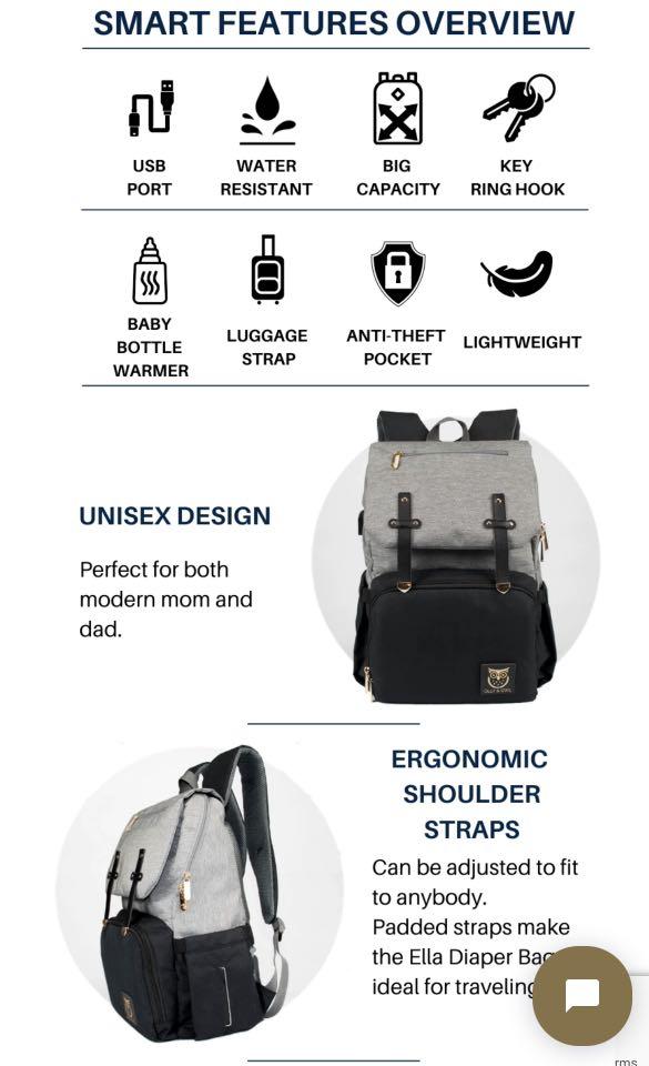 Ollie and discount owl diaper bag