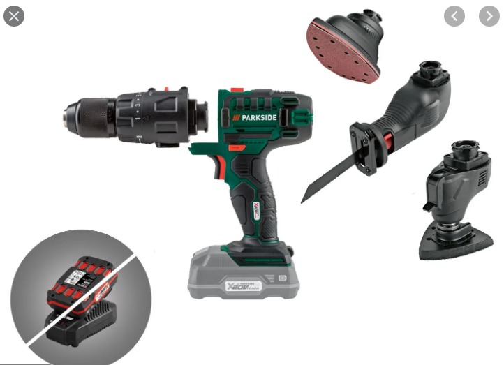 PARKSIDE® cordless combination tool »PKGA 20Li C2«, Free battery and