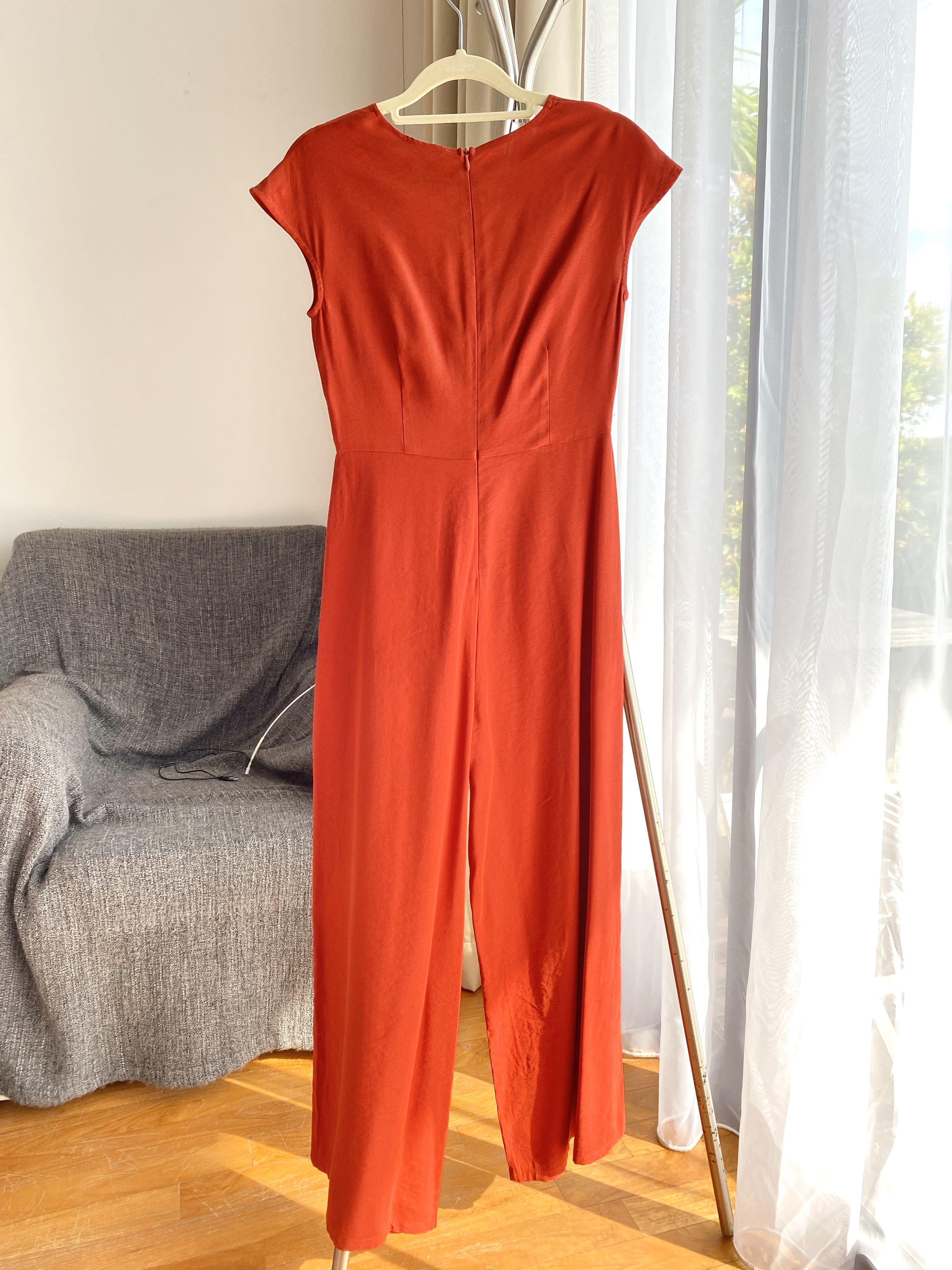 Oasis top orange jumpsuit