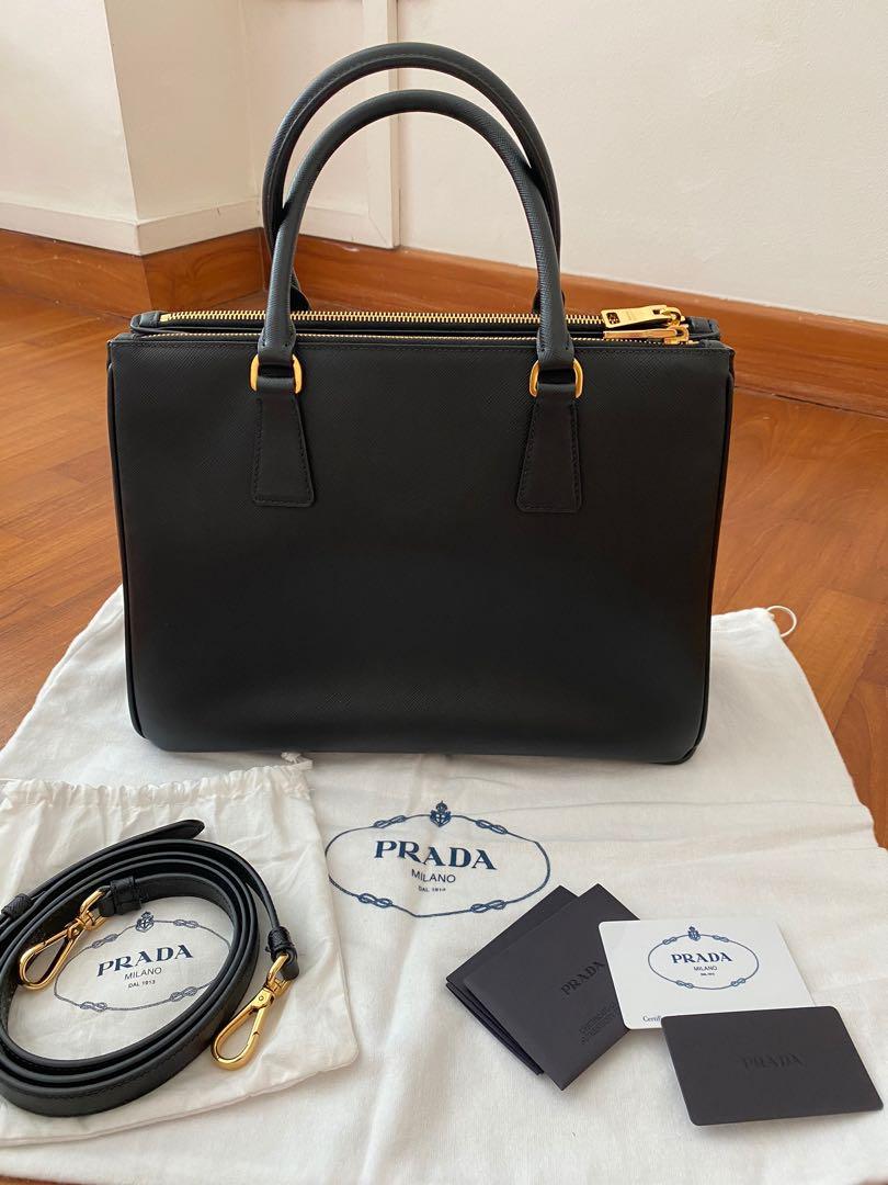 Prada - Galleria Small Saffiano Leather Nero