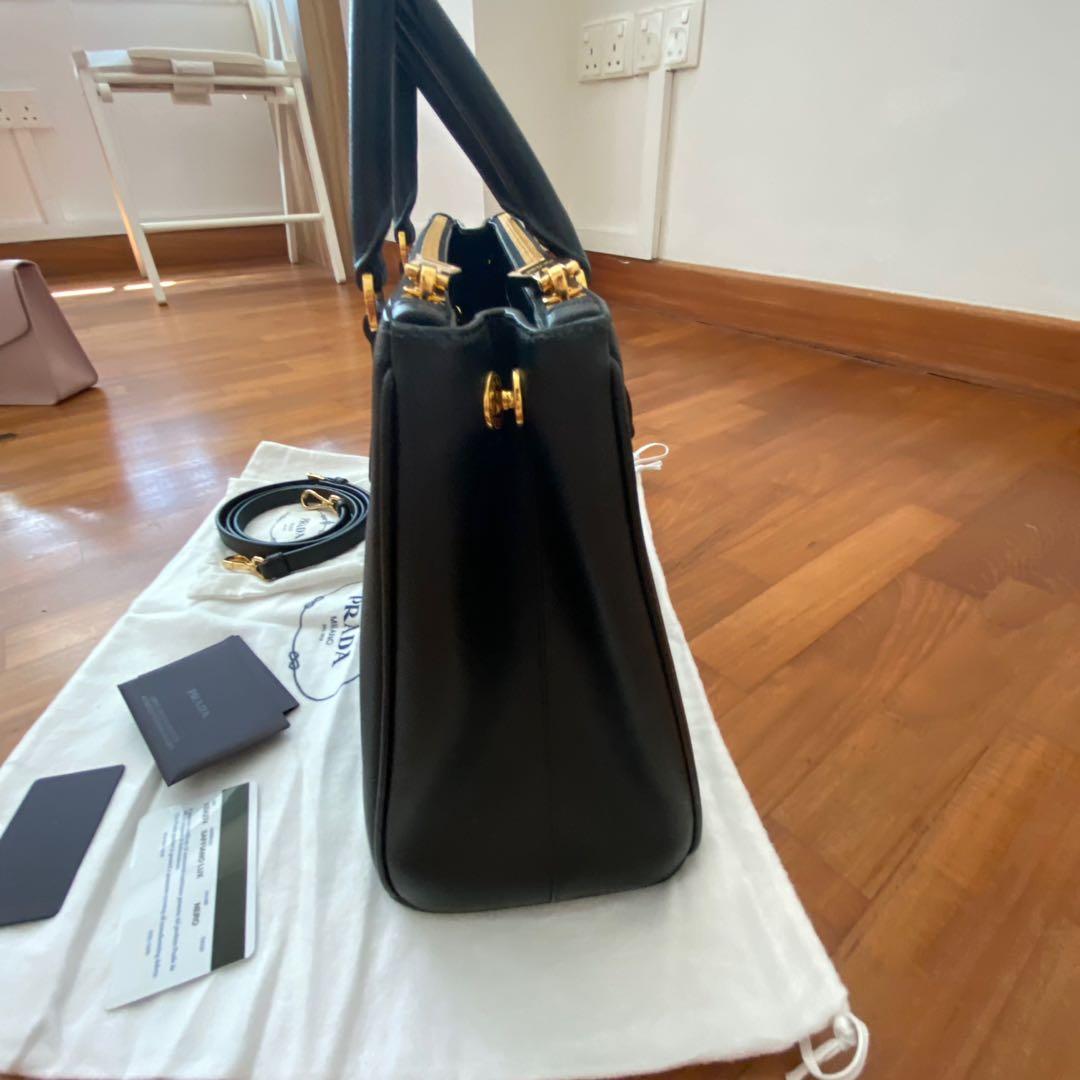 Large Prada Galleria Saffiano Leather Bag 1BA274, Black, 32*24*13.5cm