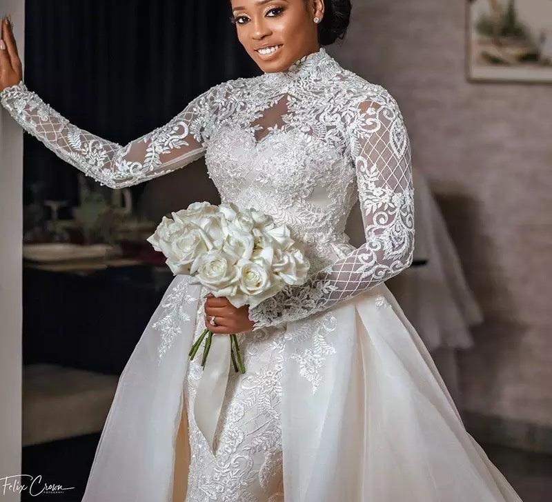 Long sleeve bodycon wedding dress cheap