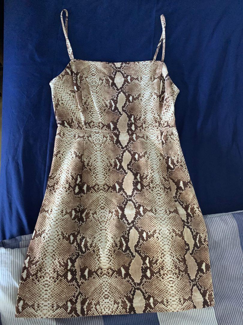 open lace back dress Snakepit Halter Plunge Mini Dress Paisley Splice