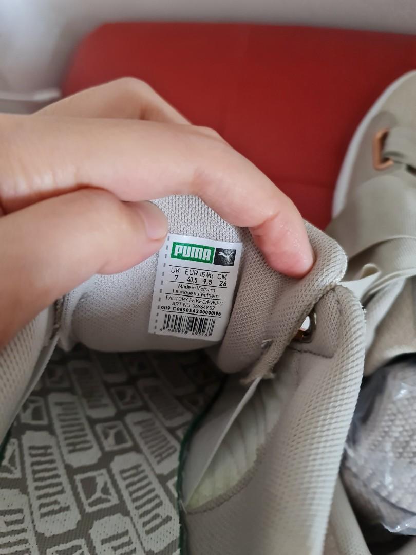 puma basket heart woven rose