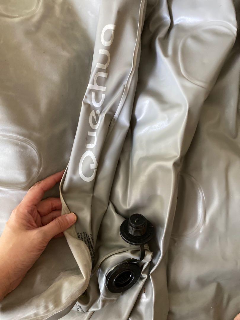 Quechua single air bed with pump, Hobbies & Toys, Travel, Travel