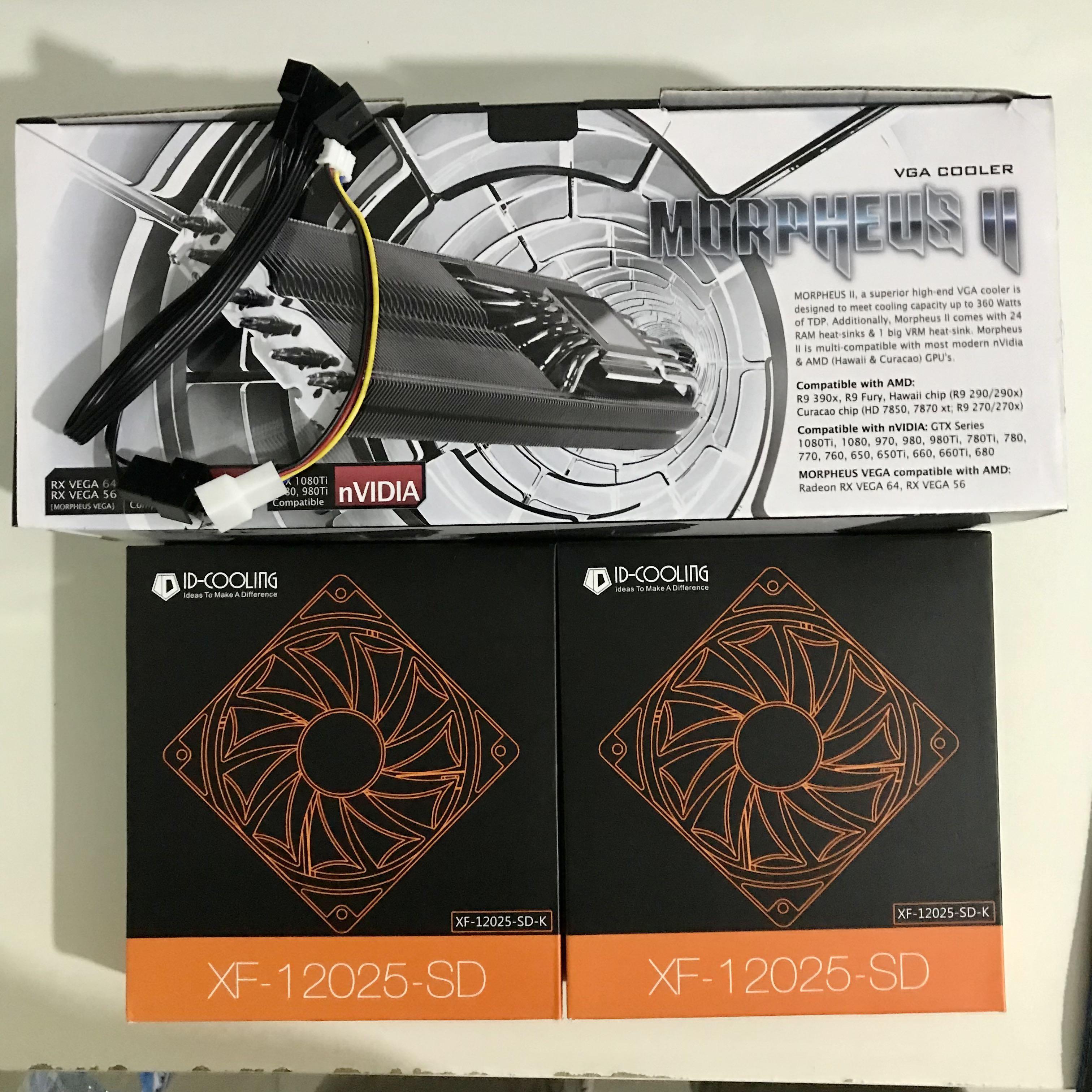 RAIJINTEK MORPHEUS 2 Core Edition GPU COOLER FULL Set, Computers & Tech ...