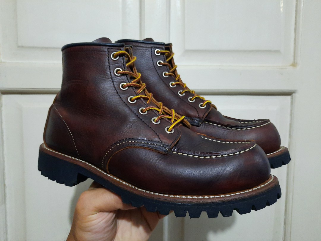 Red Wing 8146 Roughneck Briar Oil Slick Leather Redwing, Men's Fashion ...