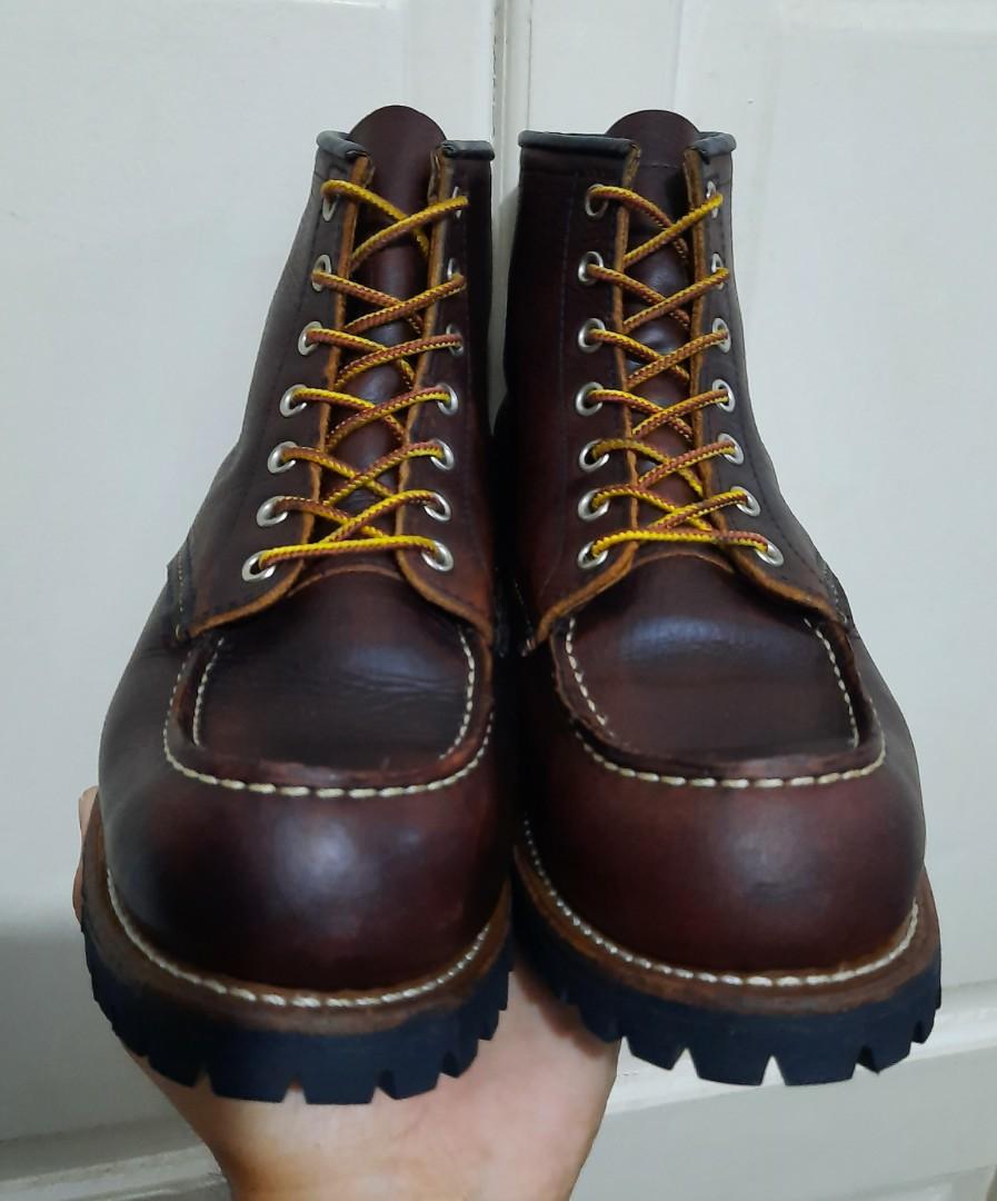 Red Wing 8146 Roughneck Briar Oil Slick Leather Redwing, Men's Fashion ...