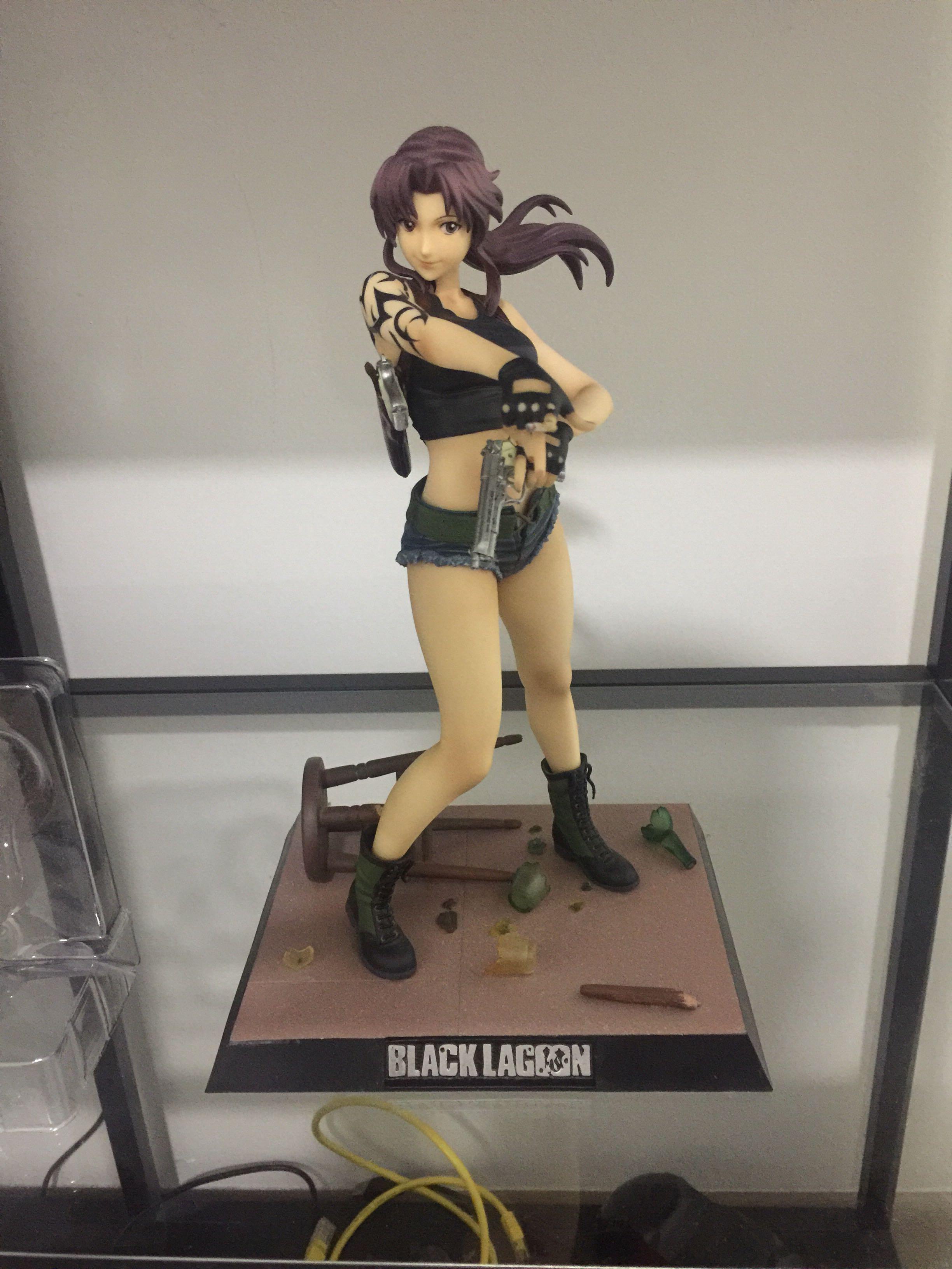 Revy Two Hand Black Lagoon 1 6 Scale Figure By Newline Toys Games Action Figures Collectibles On Carousell