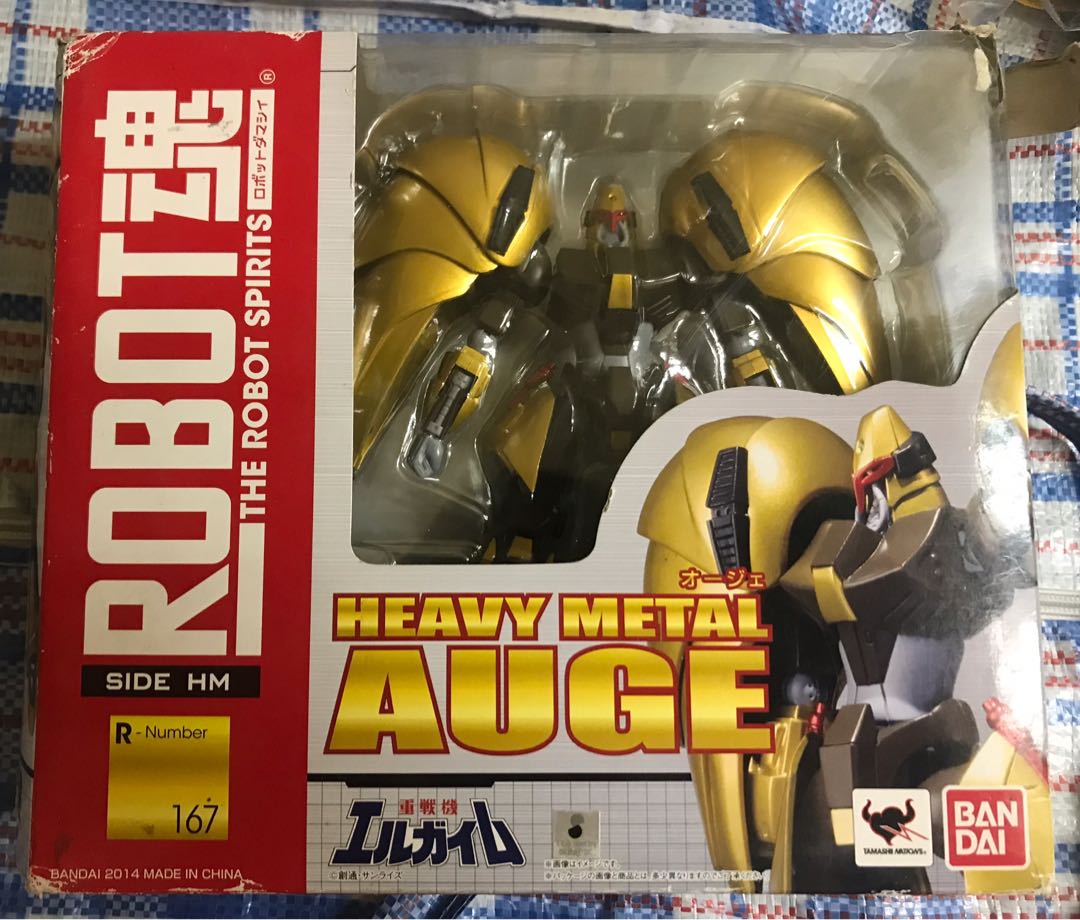 bandai robot robot魂167 heavy metal auge, 玩具收藏品, 手辦及模型