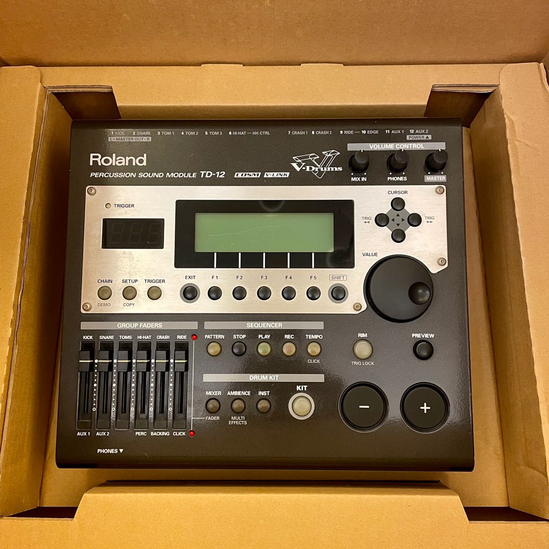 Roland TD-12 Drum Sound Module, 興趣及遊戲, 音樂、樂器 & 配件, 樂器 - Carousell