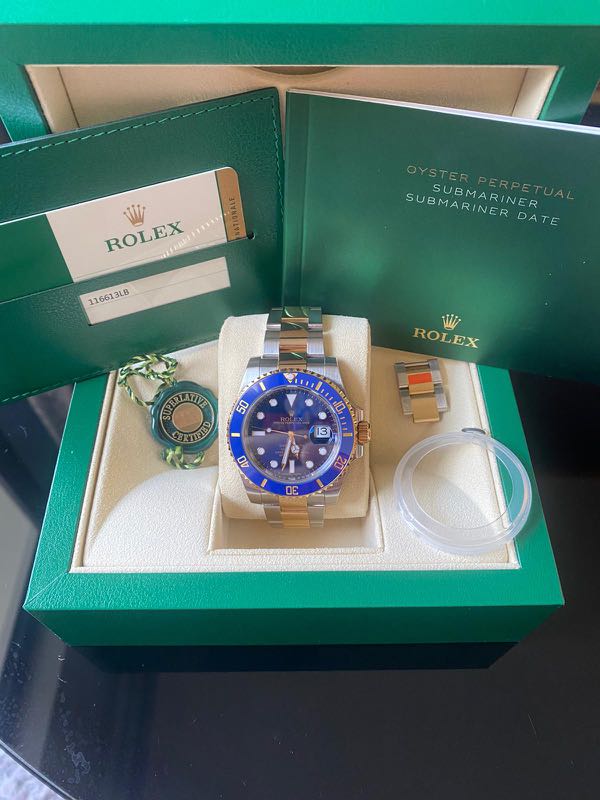 Rolex submariner tt blue on sale