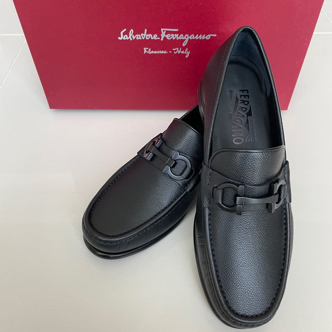 Salvatore Ferragamo Mens Shoes (black, size 7)