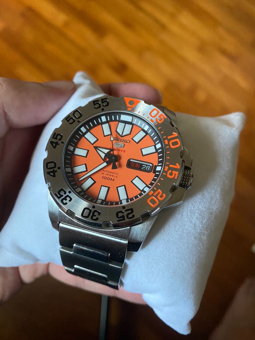 Seiko 5 2025 orange baby monster