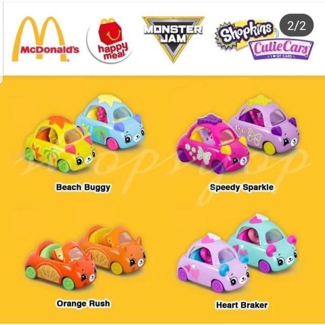 Happy meal top shopkins cutie cars