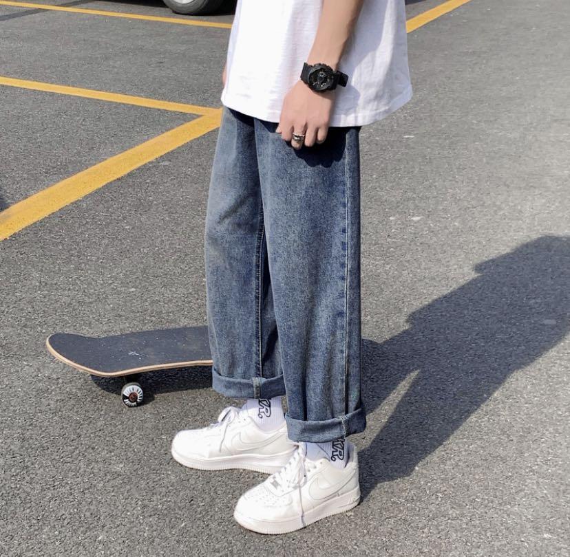 Skater Baggy Jeans, Women's Fashion