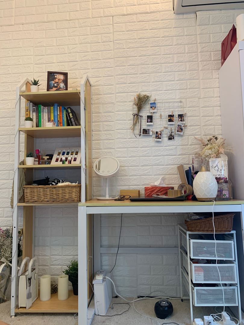 Study Table With Stand In Rack Furniture Home Living Furniture Shelves Cabinets Racks On Carousell