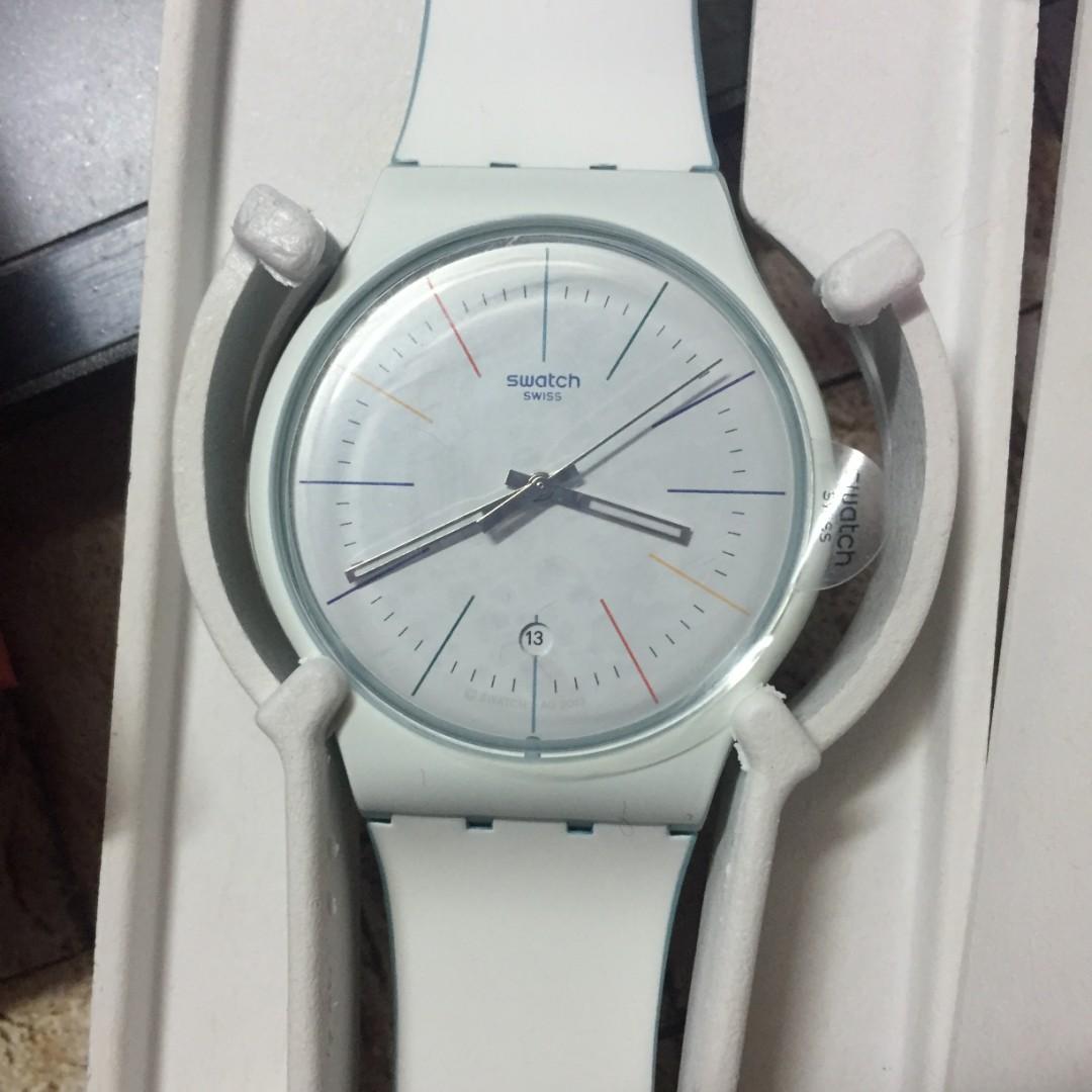 White discount layered swatch