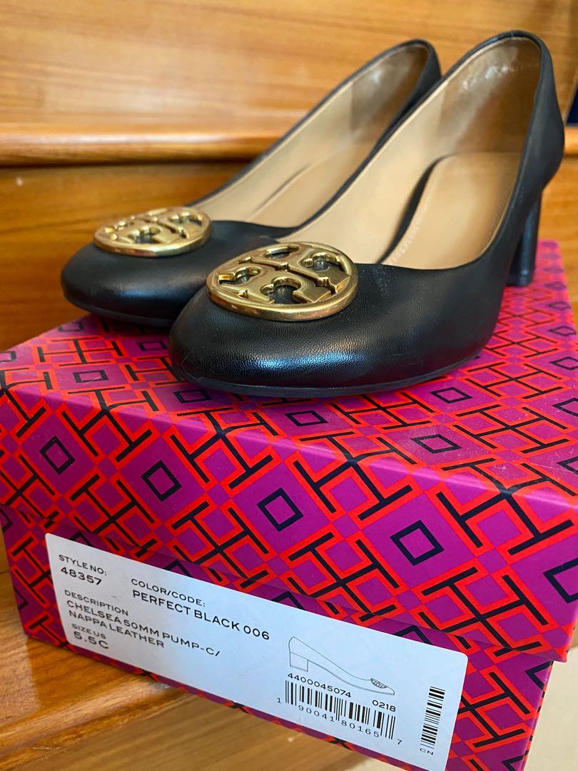 Tory Burch classic black heels, Women's Fashion, Footwear, Heels on  Carousell