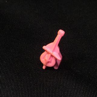 Vintage Bluebird 1995 Polly Pocket piece / accessory pink cello and stand from the Polly clubhouse / pop-up party play house