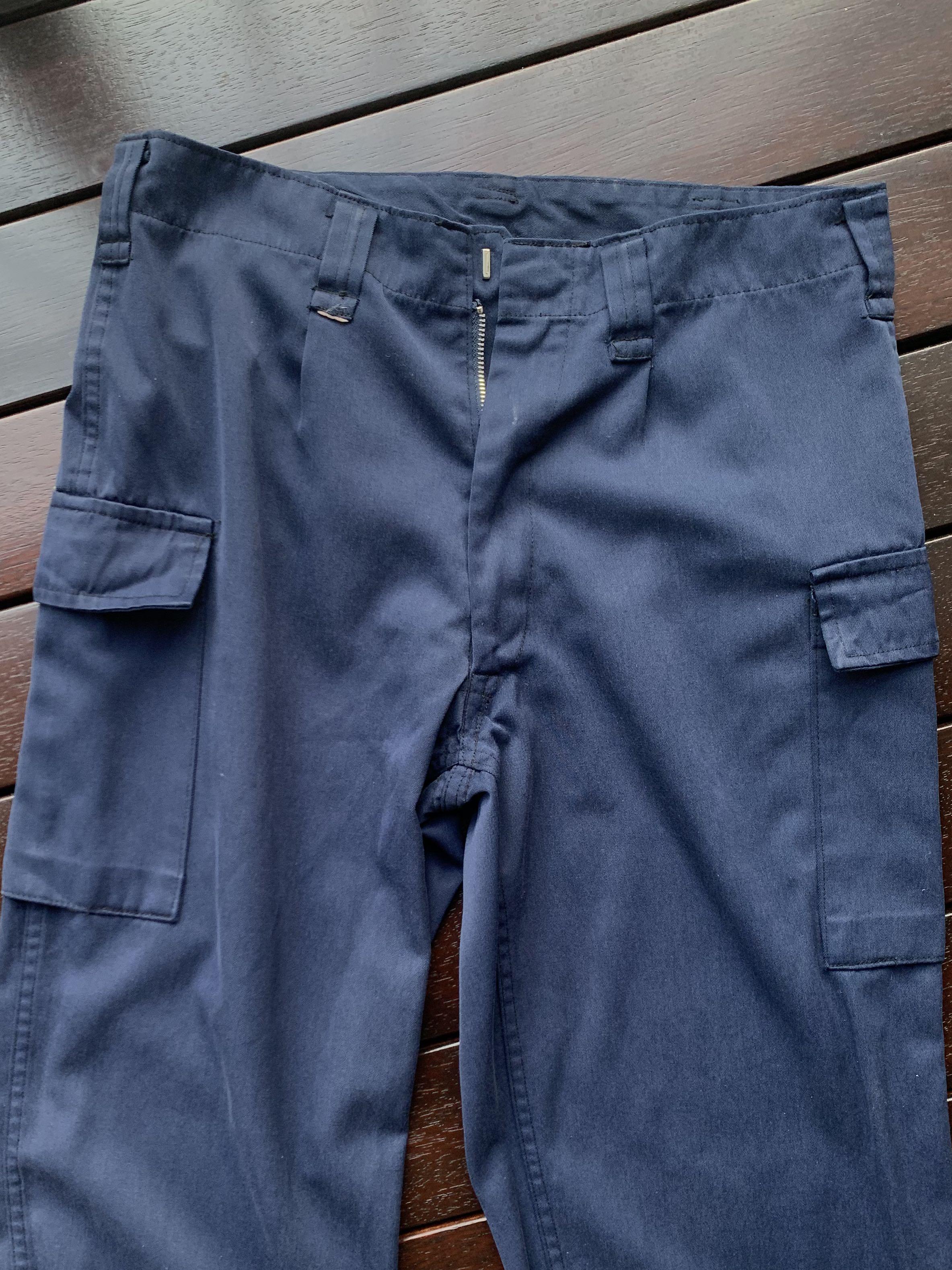 vintage vtg navy blue cargo workpants 