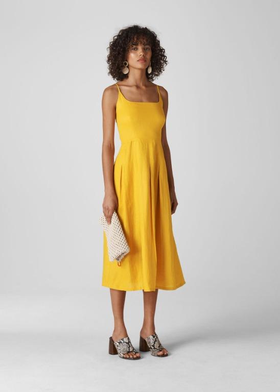 Whistles Duffy Linen Strappy Dress Women S Fashion Dresses Sets Dresses On Carousell