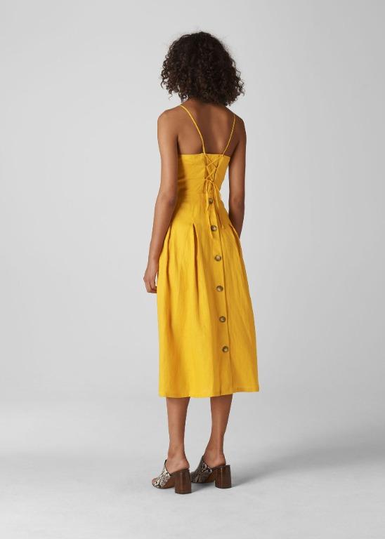Whistles Duffy Linen Strappy Dress Women S Fashion Dresses Sets Dresses On Carousell
