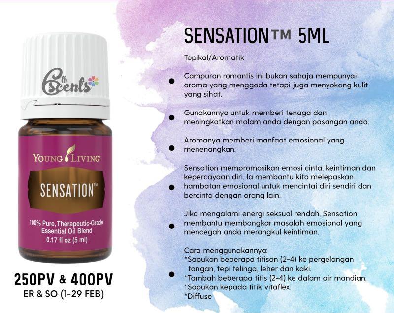 Young Living Oil Sensation 5ml Health Beauty Perfumes Nail Care Others On Carousell