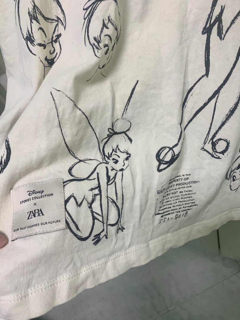 ZARA x Disney Tinkerbell Tee, Women's Fashion, Tops, Other Tops on