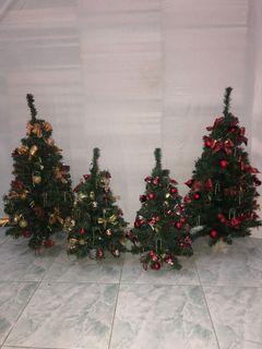 18/36 inches Gold/Red Christmas Tree for Sale