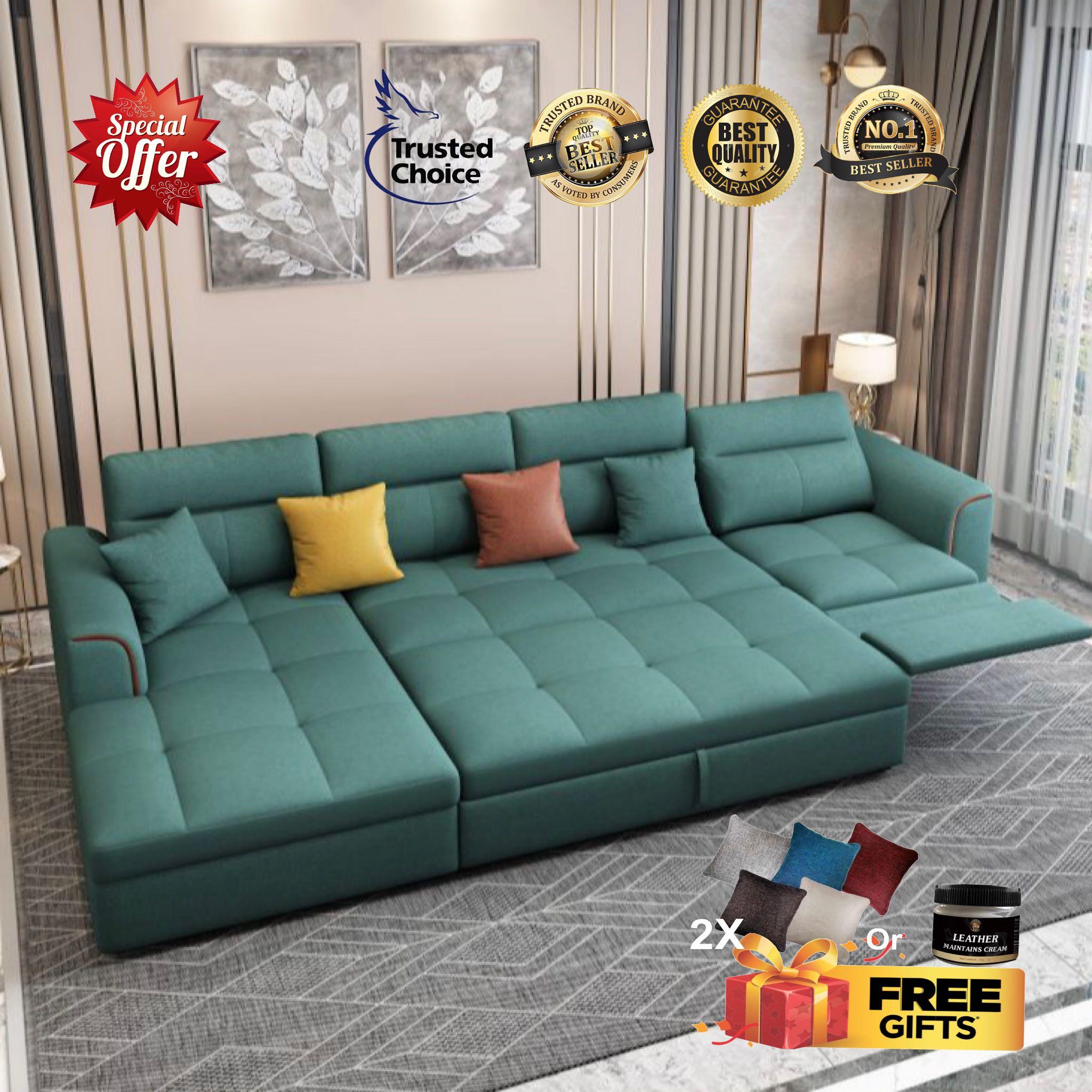 3 Seater L Shape Dan Sofa Bed, 3 Seater Pull Out Sofa Bed With Storage