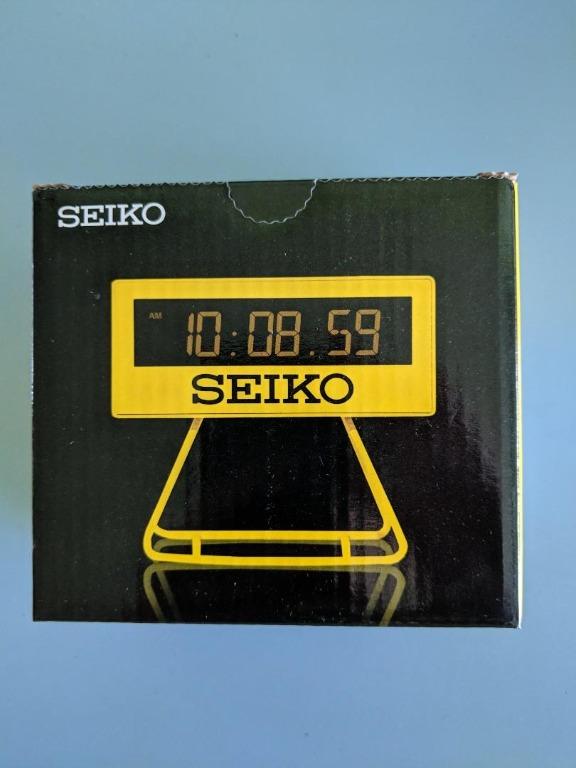 佐敦門市 現貨 100 全新 精工 Seiko Marathon timer desk clock 運動計時鐘 黃色 Original