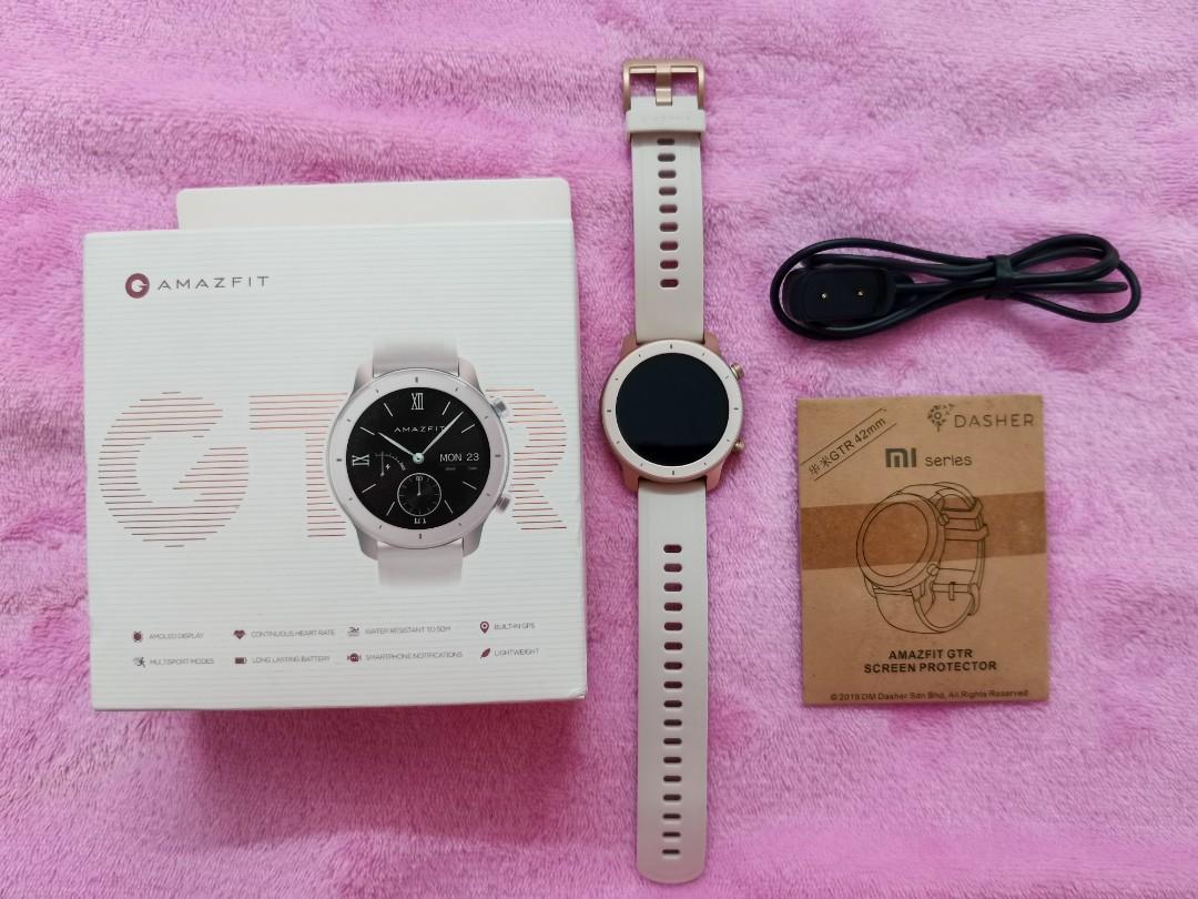 Amazfit gtr sales 42mm cherry blossom