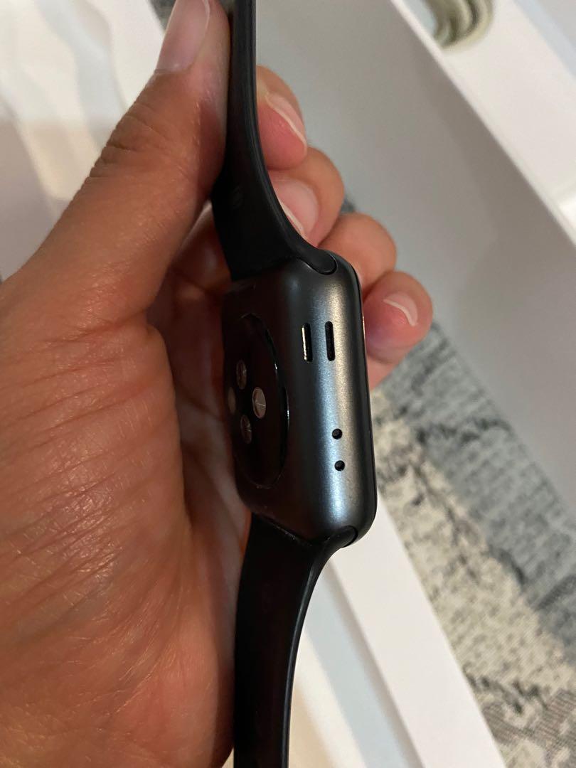 Apple watch s3 38mm clearance space gray aluminum with black