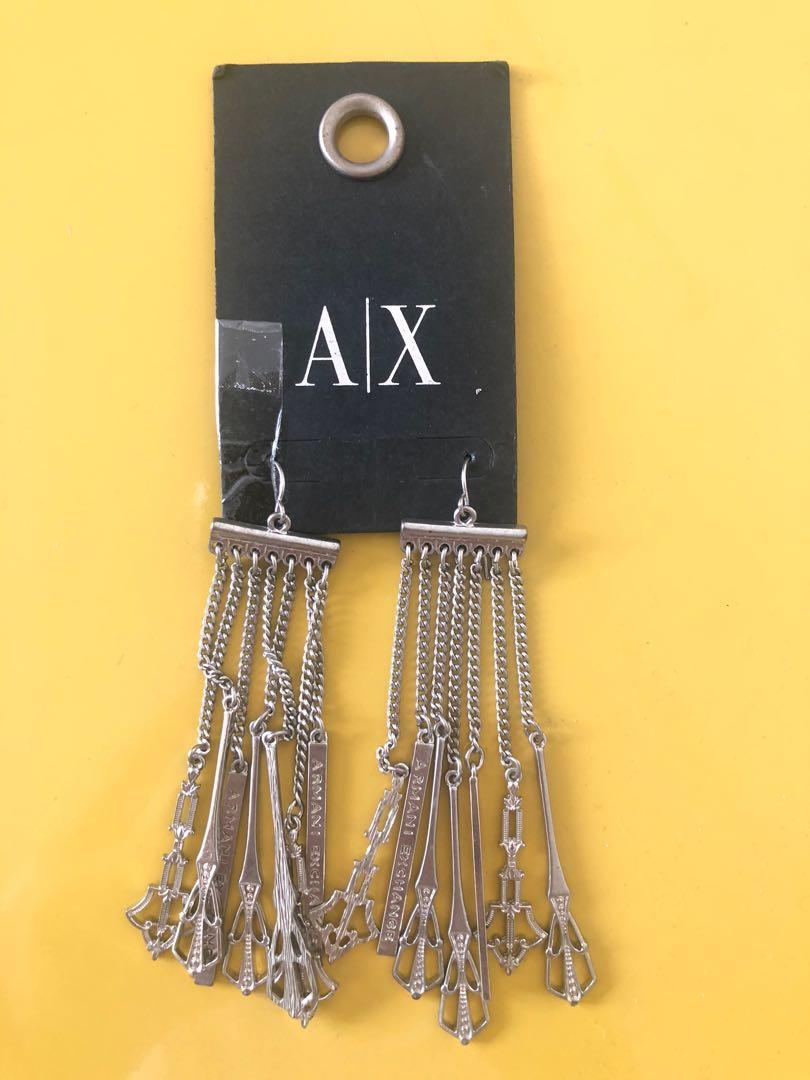 Armani Exchange Silver Earrings Women s Fashion Watches