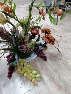 Artificial flower fruits arrangement decoration