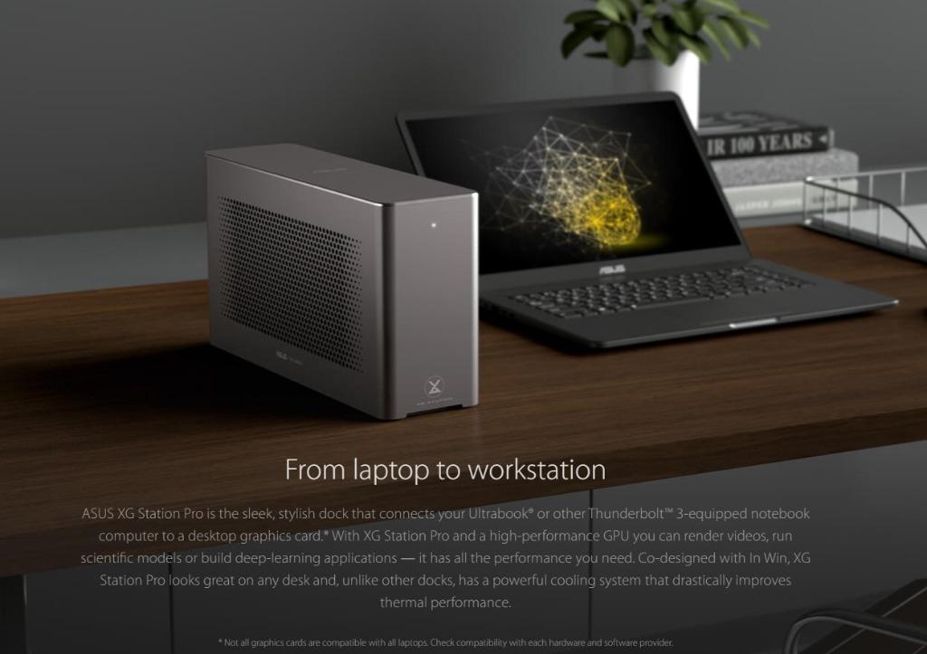 Apple gpu. Pro Station компьютер. The eusx Housing of the ASUS XG Station Pro was built in cooperation with in Winn.