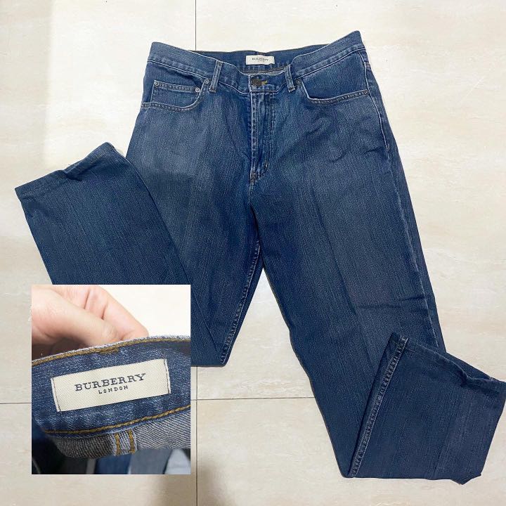 authentic burberry denim jeans men 