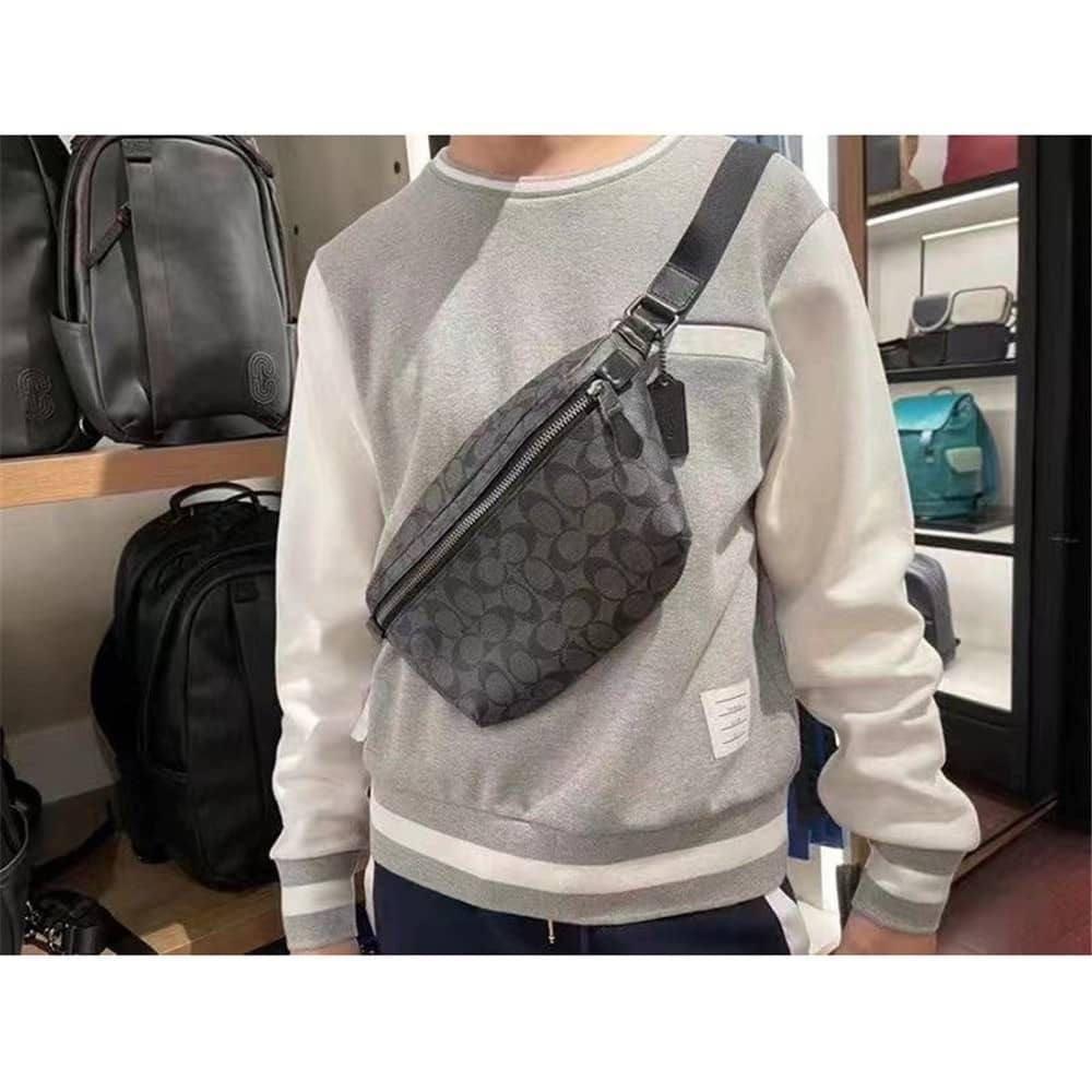 AUTHENTIC COACH GRADE BELT BAG IN SIGNATURE Men s Fashion Bags