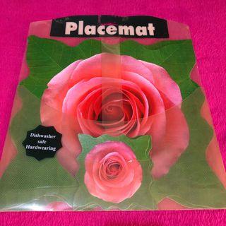 AVON HOME Pink Rose Placemats and Coasters Set