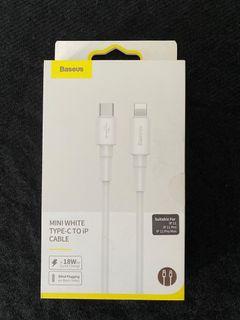 Baseus 18W PD Fast Charge USB C Lightning Cable For iPhone (Sealed Set) !