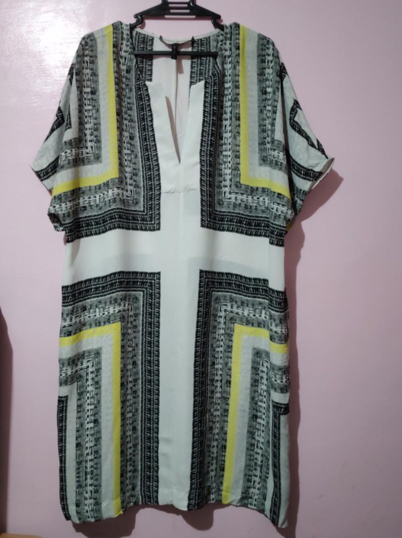 Bcbg stitch scarf shift dress discount
